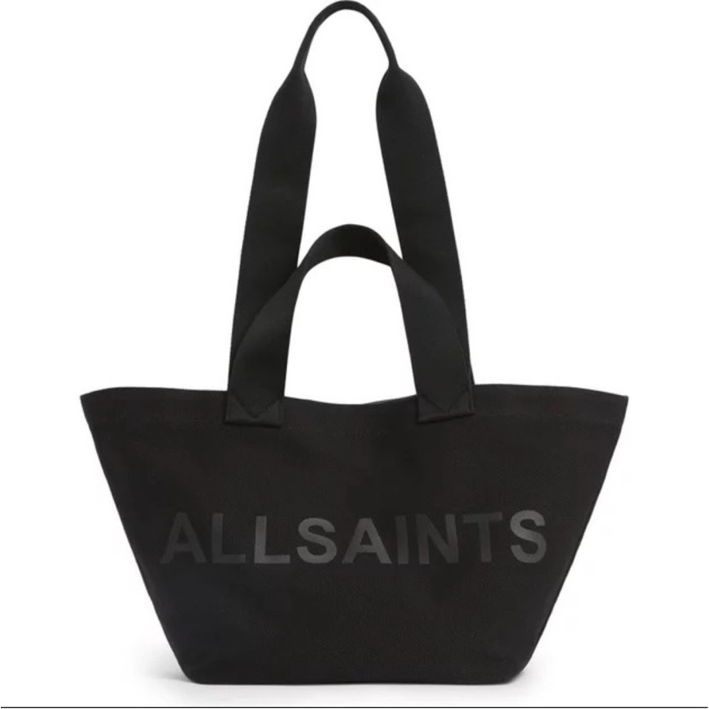 Allsaints Celeste Clarendon Canvas Tote in Black